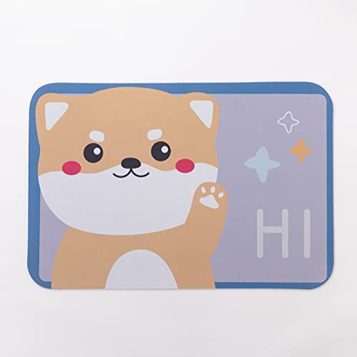 Image of UMAI X SAVYA Home Multipurpose Mat for Kids Bedroom, Play Area, Living Room, Bathroom, Shower | 60 x 40, Lavender | Anti-Skid, Cartoon Design
