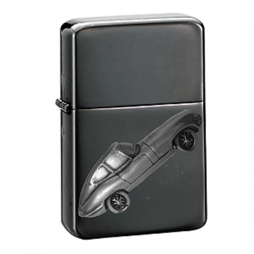 Briquet à essence E Type Série 1 FHC ref101 briquet rechargeable noir effet étain