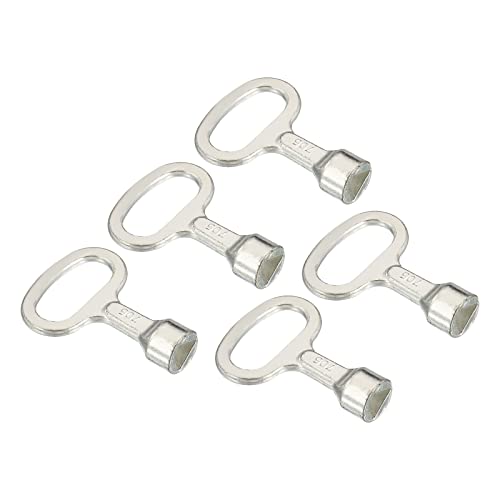 Patikil Triangle Socket Spanner Key, 5 Pack Electrical Cabinet Gas Water Meter Switch Key For 0.51"X0.39" Triangular Panel Lock, Silver #TOP21