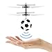 Produktbild Fliegender Ball LED Flying Ball - Handsensor Infrarot Mini Hubschrauber Fliegendes Spielzeug, Drohne mit bunt leuchtendem für Kinder, Urlaub Spielzeug Geschenke für Jungen Mädchen Student (Fußball)