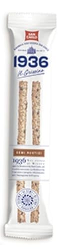CAIYA San Carlo 1936 il Grissino Semi Rustici con Semi di Lino Sesamo e Papavero Confezione da 40 Monoporzioni 480g