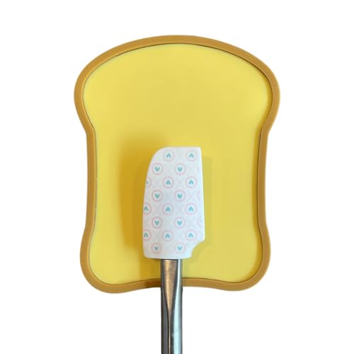 Silicone Spoon Rest for Stove Top, Spoon Rest for Kitchen Counter, Cute Bread Shape Kitchen Spoon Holder, Coffee Spoon Rest, Cooking Utensil Rest for Spoons, Ladle, Spatula, Farmhouse Kitchen Decor