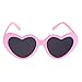 kowaku Coppia di Occhiali da Sole con Montatura a Cuore per Bambole da Viaggio da 18 '' - Rosa