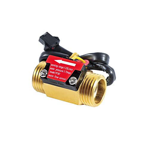 Sensor de flujo de agua G1/2 de latón robusto y alta precisión para control de fluidos 3