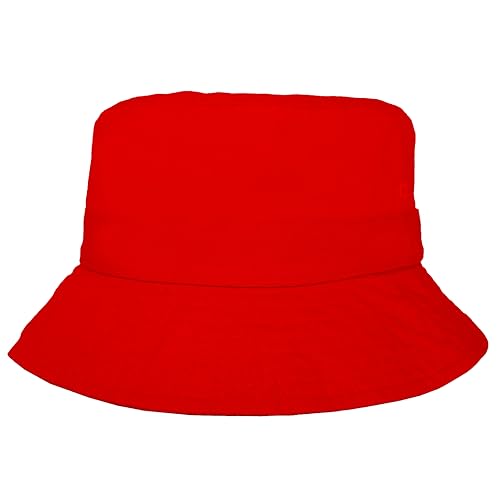 Bucket Hat for Kids, Boy and Girl Sun Hat Kid Ages 4-7 and Big Kids 7-14 Years 100% Cotton for Summer Teen Youth Beach Hat