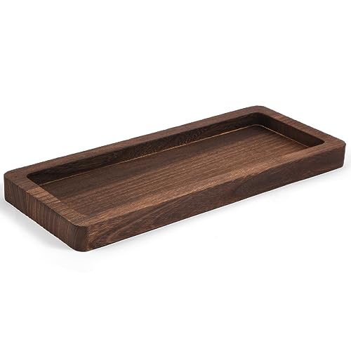 Hatway Wooden Decorative Tray Candle Holder Long Wood Tray Home Decor,Centerpieces Plates for Table centerpieces for CoffeeTable,Christmas Decor