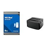 【Amazon.co.jp限定】Western Digital ウエスタンデジタル WD Blue 内蔵 HDD ハードディスク 6TBメーカー保証2年 WD60EZAX-AJP エコパッケージ【国内正規取扱代理店】+ 玄人志向 SSD/HDDスタンド 2.5型&3.5型対応 SSDやHDDをまるごとコピー! エラースキップ/クローン機能つき KURO-DACHI/CLONE/CRU3