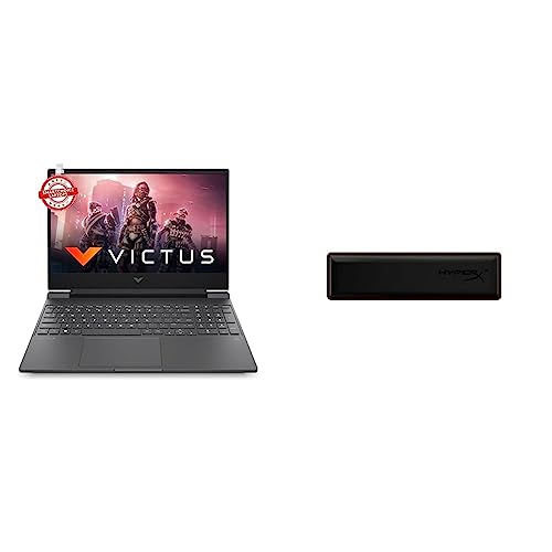 Image of HP Victus Gaming Laptop AMD Ryzen 5 5600H 15.6 inch(39.6 cm) FHD IPS Gaming Laptop & HyperX Wrist Rest Variations Compact