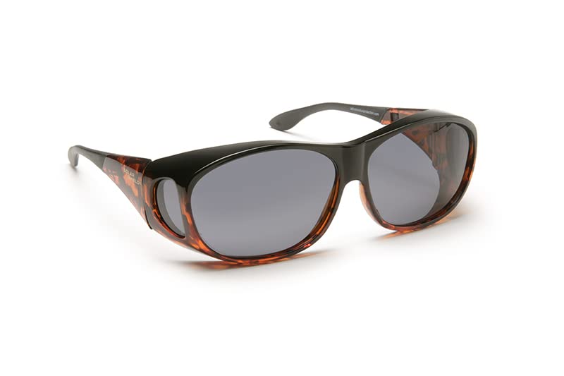 Eschenbach Optik Solar Shield Polarized Fit Over with UV Protection - Small,Gray Filtered