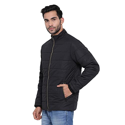 Image of PERFKT-U Winter Zipepr Standard Length Polyester Puffer Jacket For Men