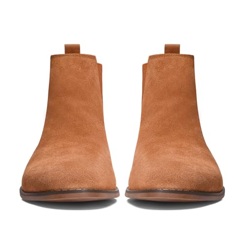 Image of CGRRBW Men's Chelsea Boots Suede Leather Casual Boots for Men