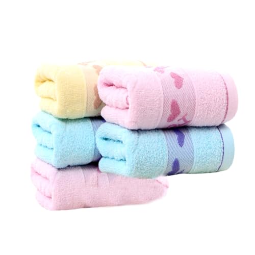 Serviettes visage coton à carreaux légères confortables lot de 5