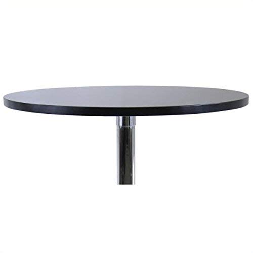 Winsome Spectrum 29 1/2-inch x 28.74-inch x 28.74-inch MDF Round Dining Table, Black (93729)