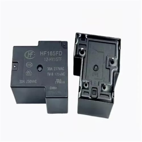 Relais HF165FD 12-HY1STF 12V 30A à haute isolation thermique pour automatisme, 5 broches