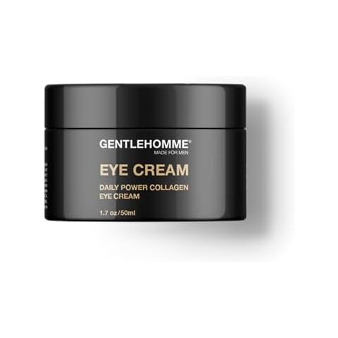 Gentlehomme Collagen & Caffeine Eye Cream for Men with Hyaluronic Acid - Day & Night Firming Under Eye Cream 1.7oz Cover