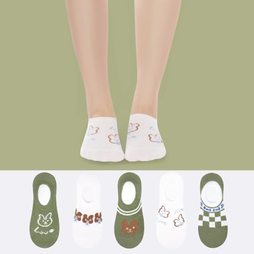 Image of Benefeet Sox Funny No Show Socks Womens Girls Fun Animals Novelty Low Cut Socks Cute Crazy Sock Non Slip Christmas Gifts