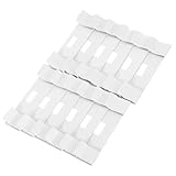 WOONEKY 12piezas Clips De Reparación para Juego De Soportes Metálicos para Reemplazo De Lamas De Cortinas Compatible Ventanas y Puertas De Patio