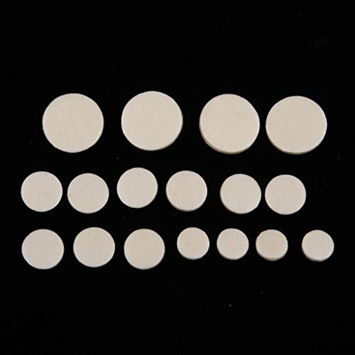 image for Baosity 17pcs Eb Clarinet Pads Kit Set for Woodwind Replacement Parts