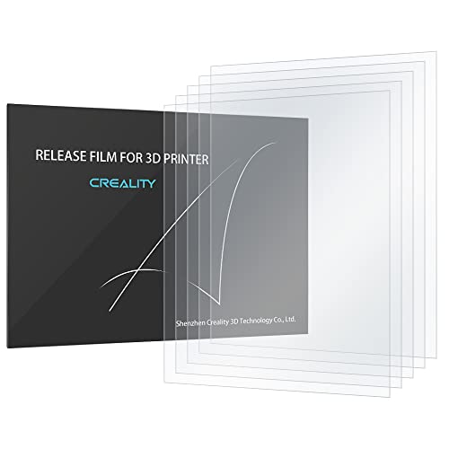 Creality Official 5 Stück FEP Folien FEP Film Hohe Übertragungsstärke Dicke transparente Trennfolie für 3D Drucker DLP LCD 140 × 200 MM 0,15 mm Dicke Cover
