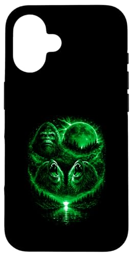 Funny 3 �n�E�����O �r�b�O�t�b�g At The Forest Green Moon ���B���e�[�W �X�}�z�P�[�X iPhone 16 �p