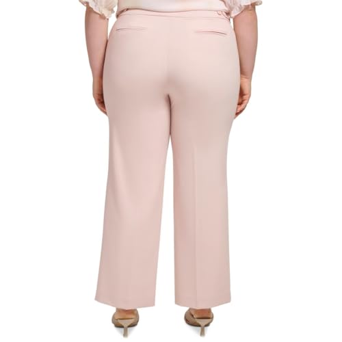 Calvin Klein Womens Plus Crepe Ankle Pants Pink 20W2