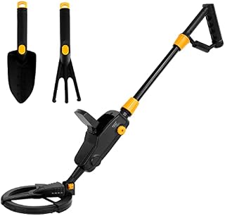 Metal Detector for Kids High Accuracy Adjustable Metal Detector with LCD Display & Sound Indication Waterproof Search Coil Metal Detector with Storage Bag for Gold and Sliver Rings Jewelry Coins
