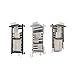 Smart Bathroom Electric Heated Towel Rack Black Electric Towel Rail Thermal Towel Radiator Cloth Screen Dryers Bath Heated Towel(Black Upgrade 58)