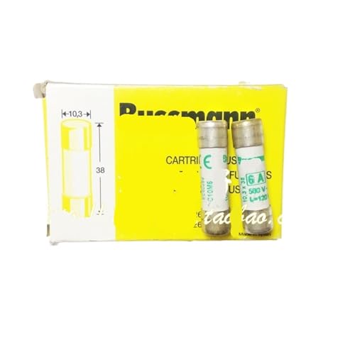 Fusible C10M6 6A pour renover un tableau electrique ancien avec cartouches 10.3x38 mm, 2pcs