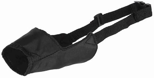 Nylon Muzzle for Dogs | Made with Durable Nylon, Lightweight and Fully Adjustable | Helps Protect Your Dog and The Surroundings | Can be Used During Exercise and Play - M