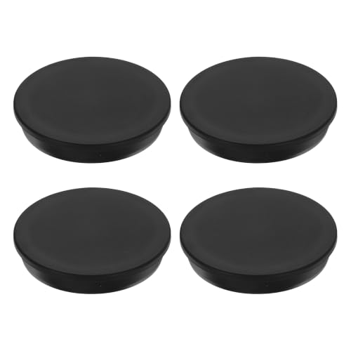 Image of MECCANIXITY 4pcs T-Shaped Silicone Plugs 106.5mm 4-3 /16 Inch Dia, Black | Snap in Plug Hole Seal Cover Round Rubber Stopper for 105-106.5mm Holes Kitchen Rubber Bulkheads Waterproof Sealing