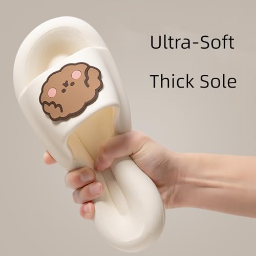 Ultra-soft cute boba dog slippers for men and women; Non Slip; Quick Drying; Thick Sole; Bathroom Swimming Beach Indoor and Outdoor3
