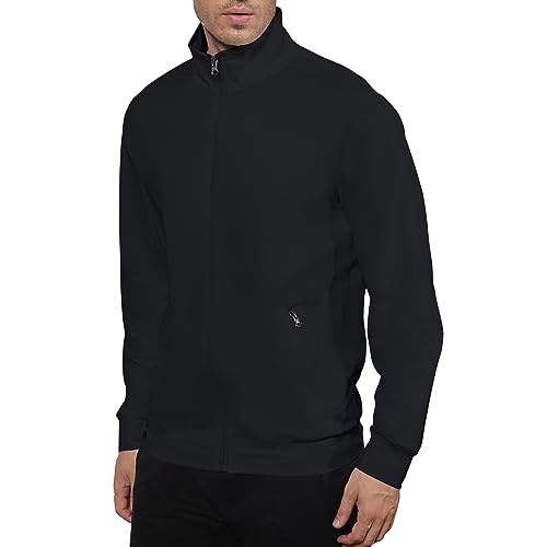 CTU Mens Sweatshirt Full Zip Active Stretchable Jacket Lightweight Long Sleeve Jacket - Image 5
