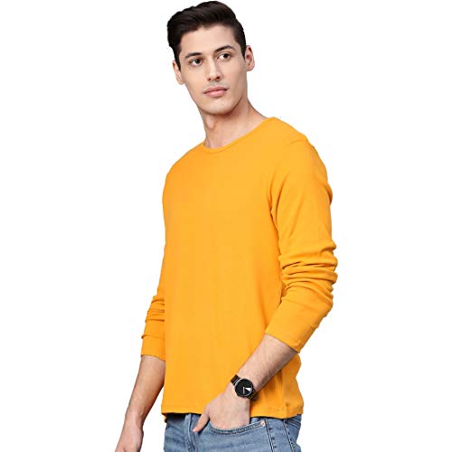 Image of Men's Full Sleeve Casual Round Neck Multi Colored T-Shirts