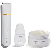 Bushbalm Bermuda Exfoliating Scrub 236 ml, Bermuda Ingrown Oil 30 ml, and Francesca Trimmer Electric Shaver - Routine for Ingrown Hair & Razor Bumps Prevention