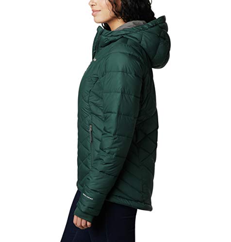 Image of Columbia Women's Omni-Heat Reflective Heavenly Hooded Hiking & Trekking Down Standard Length Jacket