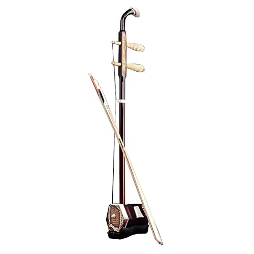 Erhu Musikinstrument Professionelles Leistungsprüfungsinstrument, handgeschnitzte ethnische Musikinstrumente, für Erwachsene und Kinder, komplettes Zubehörset + Klavierkoffer