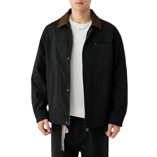 Veste à revers rétro homme en coton premium veste tailleur casual