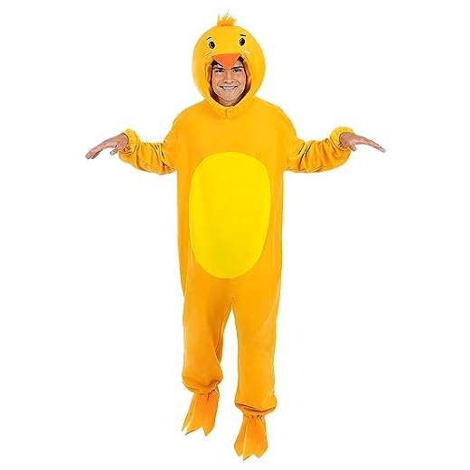 Funidelia | Disfraz de pollito para hombre y mujer Animales, Gallina, Pollo, Gallo, disfraz de despedida de soltero - Disfraz para adultos para Fiestas, Carnaval y Halloween - Talla S - M - Amarillo