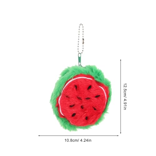 SAFIGLE Cute Plush Coin Purse Watermelon Shape Keychain Wallet for Women and Girls2
