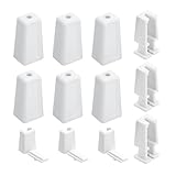 DuckcowsC Blind Cord Stop Replacement Kit Compatible with Hunter Douglas, Includes Cord Stop Housing and Knob, fits Honeycomb Shades (Duette/Applause Style), White, 3-Pack