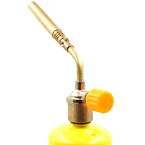 Soplete de soldadura, boquilla de soldadura de gas para soldador de propano MAPP, soplete de soplete, gatillo de soplete de latón, pistola de soplete de arranque para soldadura fuerte/barbacoa/máquina Cover