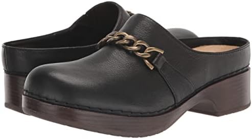 Bella Vita Women's Ventura Clog, Black Leather, 8.5 | Image 6