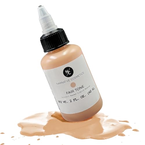 Narrative Cosmetics Flesh Tone Alcohol Airbrush Paint — Fair Tone | 2 fl oz Waterproof Liquid...
