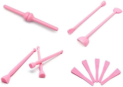 ZISY Fondant Shaping Tool, Double-Ended Fondant,Plastics Fondant Cutter Fondant Modeling Sculpting DIY Eye Mold Tools for Biscuit Sugarcraft Gumpaste Cake Modeling,11 Pack