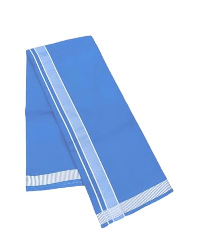 Stylesindia Men's Cotton Colored Dhoti with Fancy Border Kerala-style Veshti Mundu Kaili Lungi 2.0 Mtrs