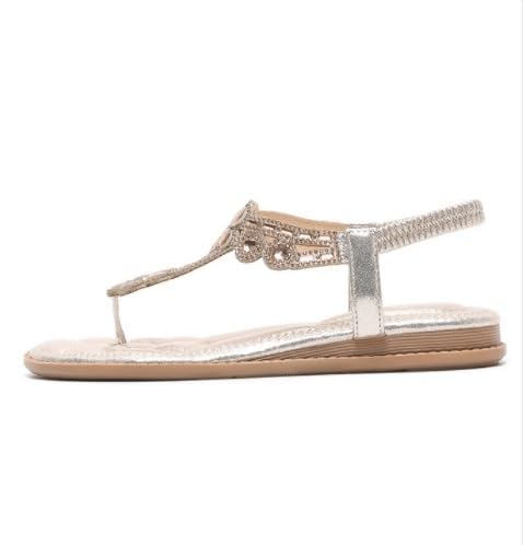 Women's sandals summer sandals for women Comfortable walking non-slip casual summer beach shoes ankle elastic flats2