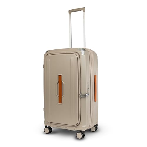 Image of Acer Brisbane Suitcase, 24 inch Check-in, with 360 Degree Spin 8 Wheels, Double TSA Lock, Dual Opening (Top and Mid), Expandable, Recycled Polyseter Material, Moreton Sand