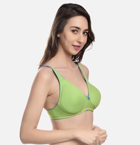 Image of FIMS - Fashion is my style Women Cotton Blend Non-Padded Non-Wired Moulded Bra Multicolor Cup- B