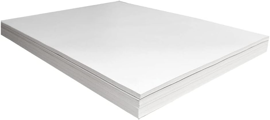 3 pt. Water-Soluble Paper | Dissolves Quickly in Water | Biodegradable | Eco-Friendly | Inkjet Compatible| Crafts, Drawing, Professional | Large, 17” x 22” | Pack of 500 White Sheets