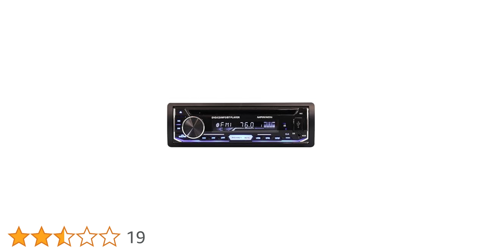 MAXWIN HDMI対応 DVDプレーヤー 1DINサイズ MAXWIN DVDプレーヤー 車載 カーオーディオ 1DIN オーディオ